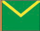 Green with Yellow Chevron